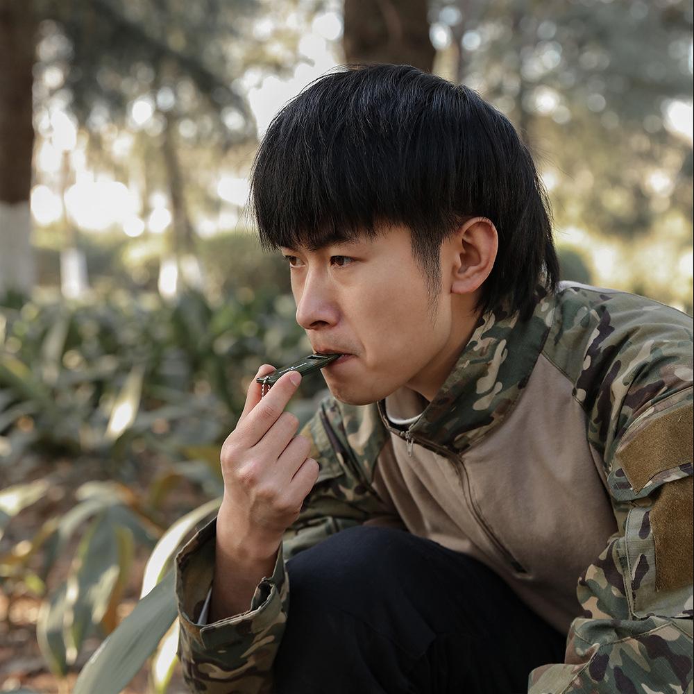 Fluier portabil cu decibeli mari pentru supraviețuire, 1 buc, fluier audio multifuncțional, instrument de urgență pentru camping, drumeții, accesorii pentru backpacking