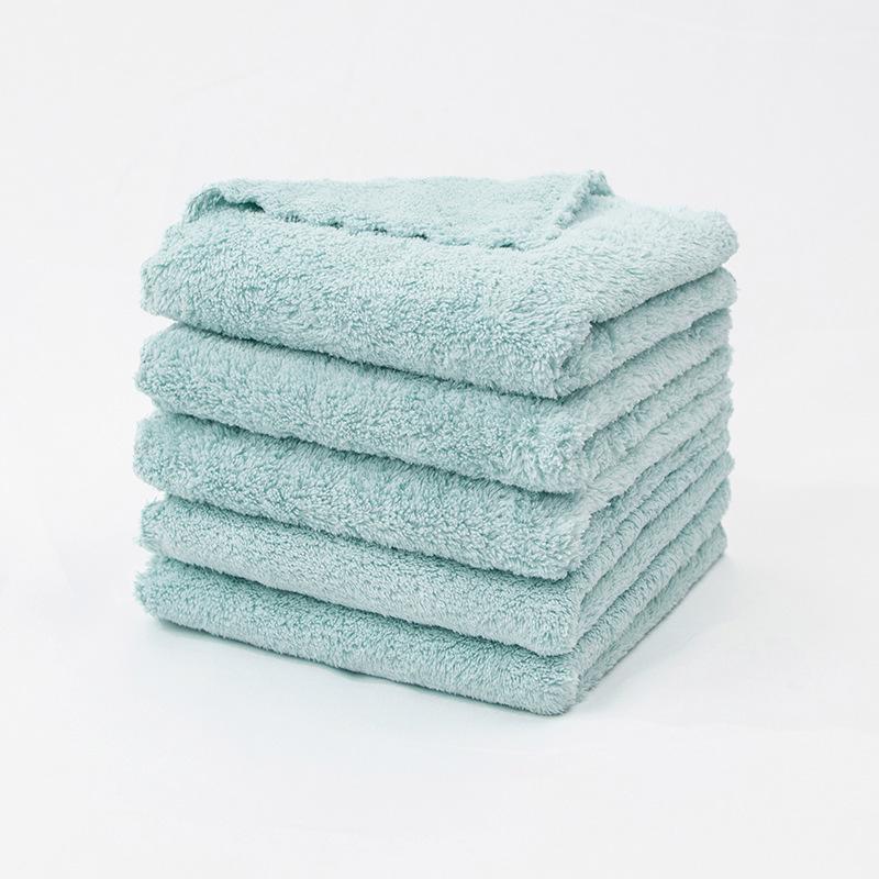 Korallfleece Geschirrtuch - Weich, Saugfähig, Mehrfarbiges Mikrofaser-Reinigungstuch