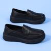 Plus Size Shoes for Women 34-42 Spring Women Slip on Platform Black White Flats Comfortable Nurse Working Shoes Zapatos De Mujer