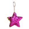 Women Glitter Sequins Star Car Keychain Key Ring Bag Hanging Ornament Pendant