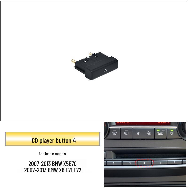 Buton audio compatibil pentru BMW X5/X6 E70/E71 Reglare volum player CD