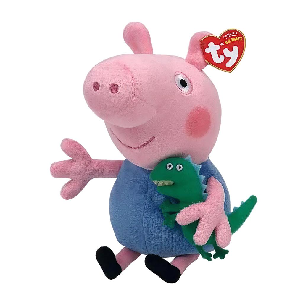 Ty Peppa Pig Stuffed Medium George 46130 Toy, Size, Pig,