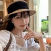 Flat Top Small Edge Wide Ribbon Sun Hat Sun Protection Seaside Vacation Straw Hat Versatile Shopping Hat Women