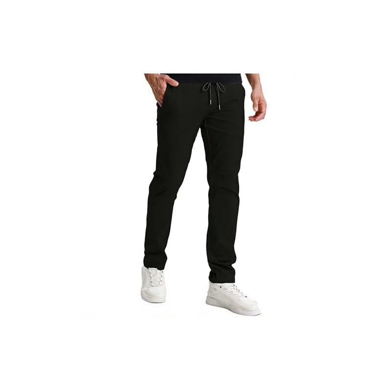 [Yezai] Men's Chino Pants, Training Pants, Stretch Slacks, Plus Sizes, Training Wear, Sportswear, Casual Pants, Summer Clothes, Relaxed Pants, Chino