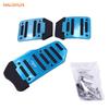 Universal Anti-Slip Aluminum Alloy Pedal Covers for Manual Transmission: Brake, Clutch, Accelerator
