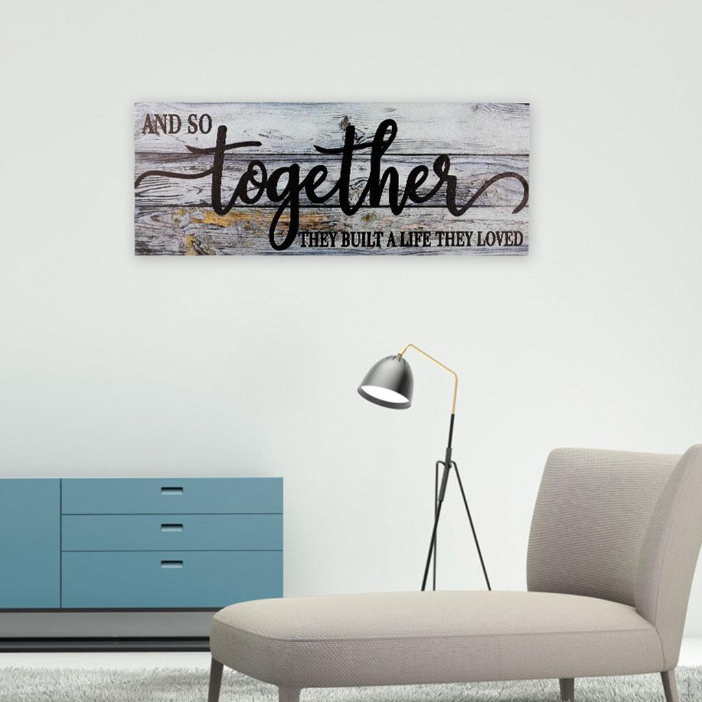 

Wooden Rustic Bedroom Cafe Hanging Decoration Bar Home Decor Handmade Rectangle Ornament Arts Plaque