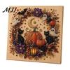DIY Hobbybastelsets für die Freizeit Geister-Kunstset mit Kunstperlen und Rahmen, Halloween-Katzenmalerei, Handgefertigte Heimdekorations-Bastelset, 3D