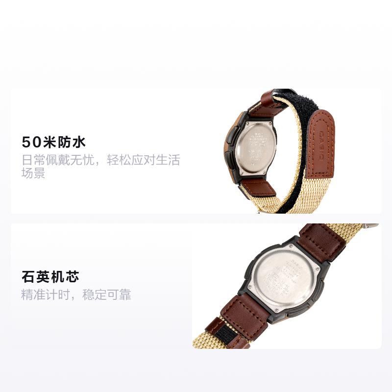 Casio G-SHOCK YOUTH Youth Series Fashionable Retro Classic Pointer Dual Display Quartz Movement Canvas Strap Japanese and Korean Watch AW-80V-5BVD