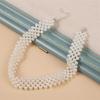 Luxury Imitation Pearl Necklace Elegant Sweater Chain Fashion Clavicular Chain  Jewellery Gift