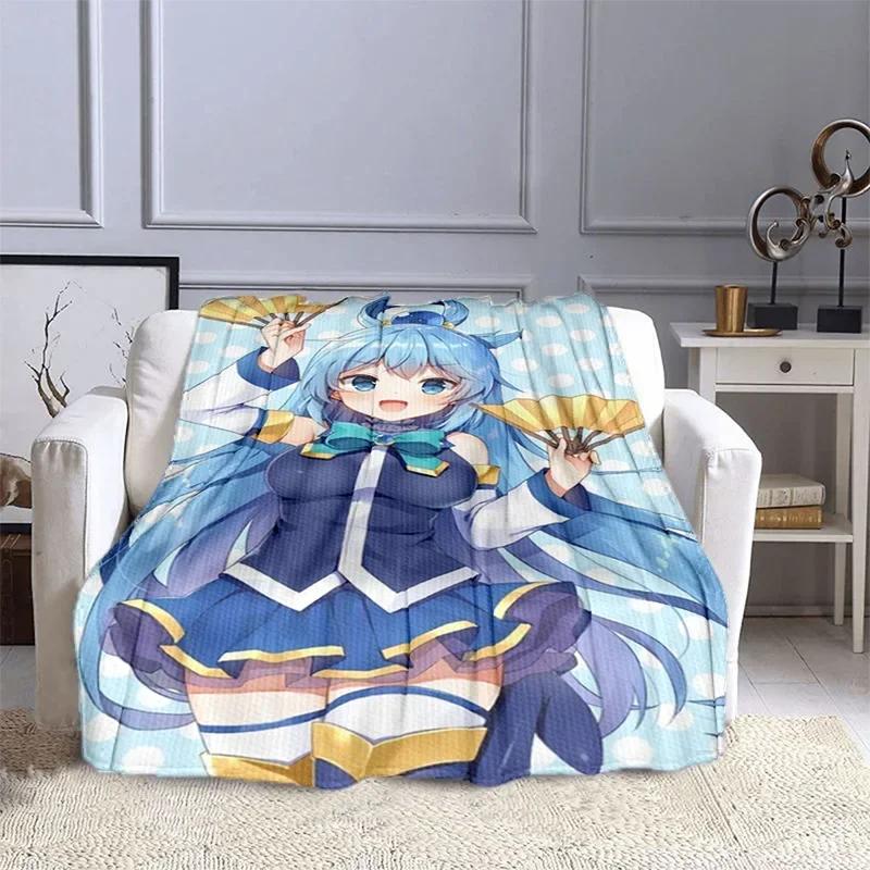 KonoSuba Gods Blessing On This Wonderful World Cartoon Megumin Soft Flannel Throw Blanket for Sofa Living Room  Warm  Cozy