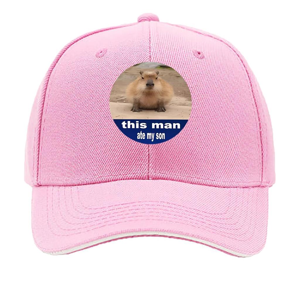 Capybara This Unisex Sandwich Baseball Cap For Womens Unisex FeUnisex Beach Dad Hat Hip Hop Snapback Cap