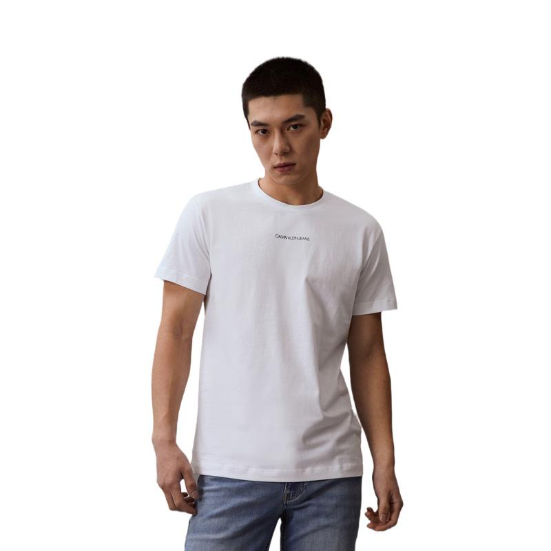 Calvin Klein Unisex Letter Casual Pure Cotton Printed Breathable T-Shirt Unisex Tops White J319634YAF