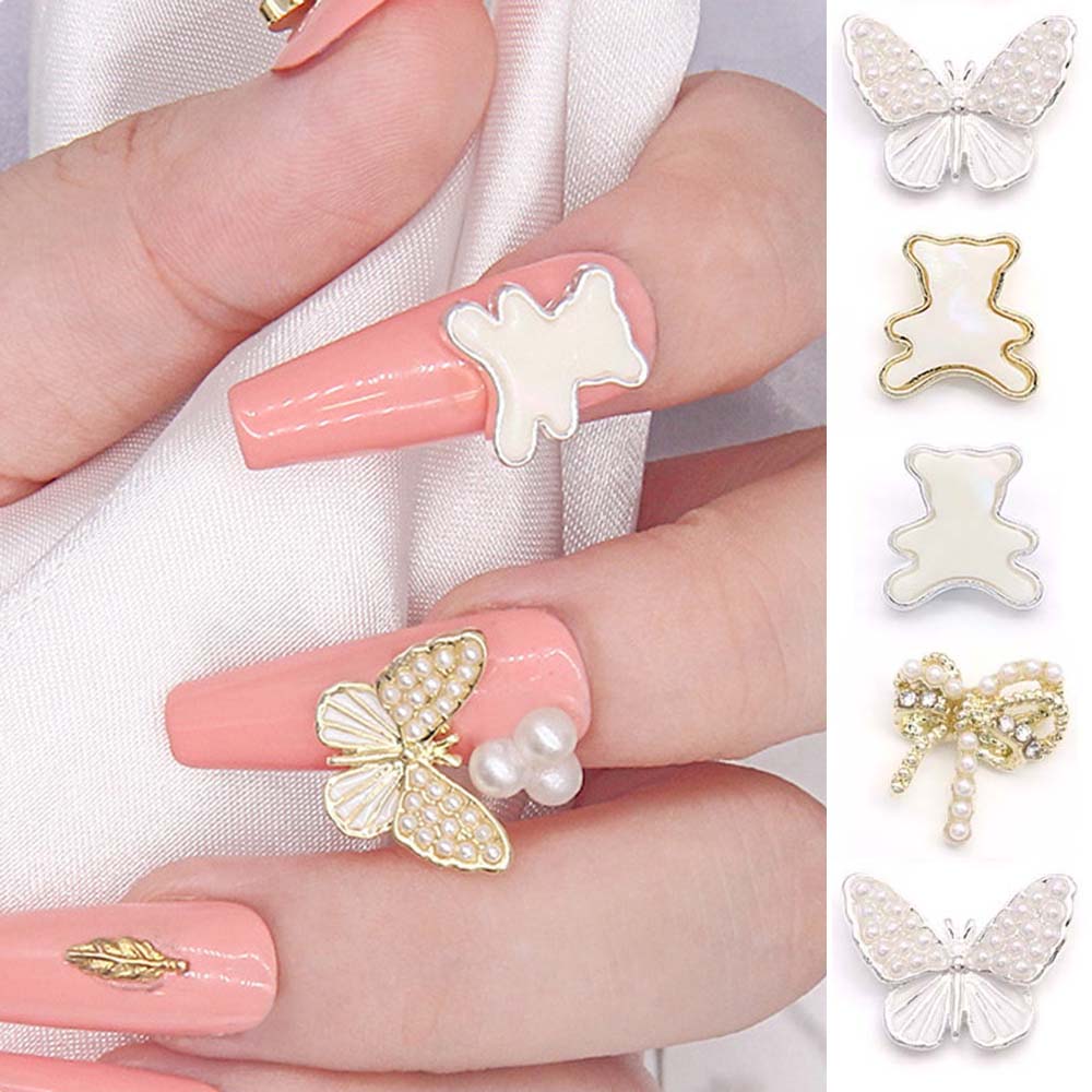 

Exquisite 3D Nail Art Decoration Manicure Accessories Butterfly Nail Rhinestones Nail Ornaments