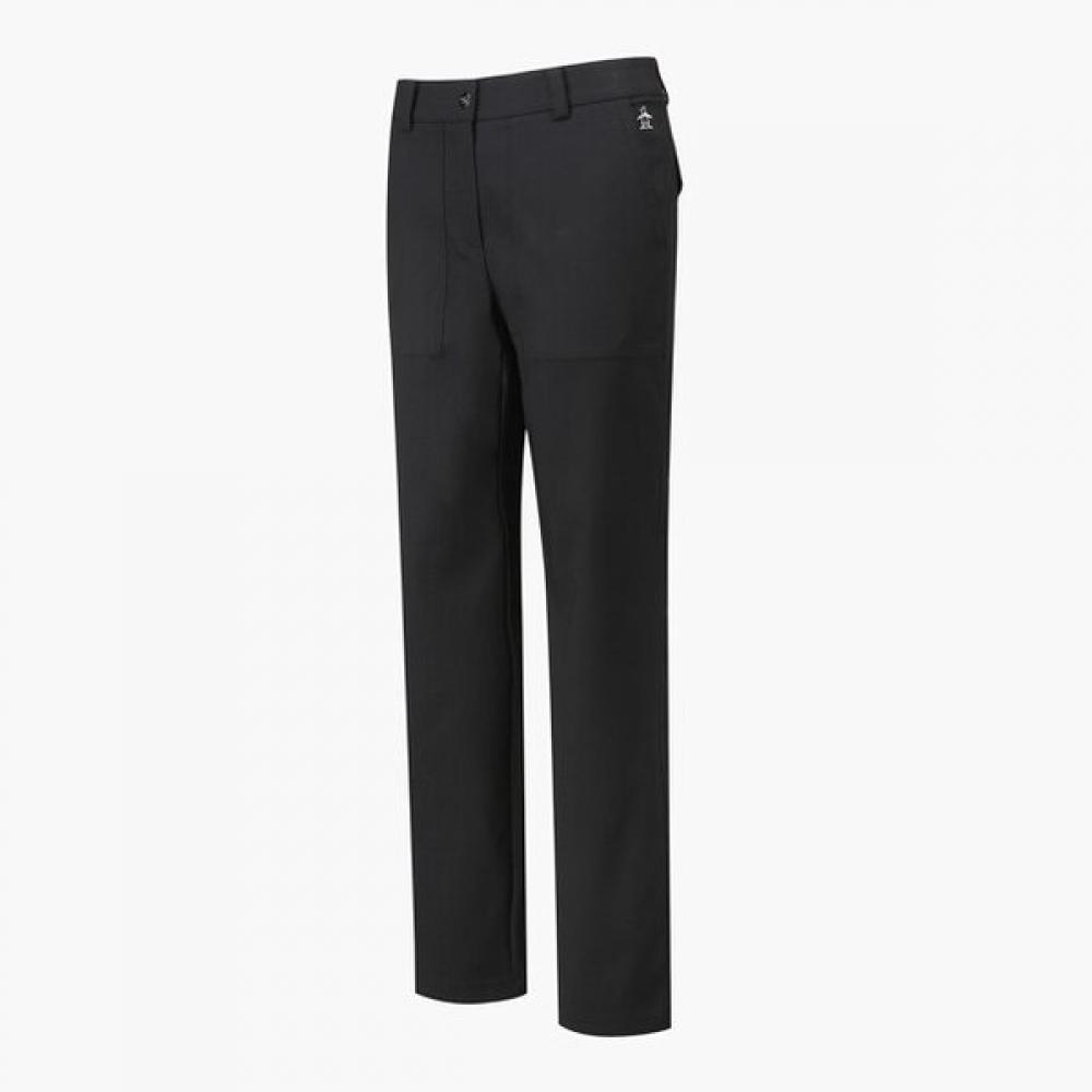 MunSingwear Women S Big Pocket Straight pantS Black  Mq122lpt31 