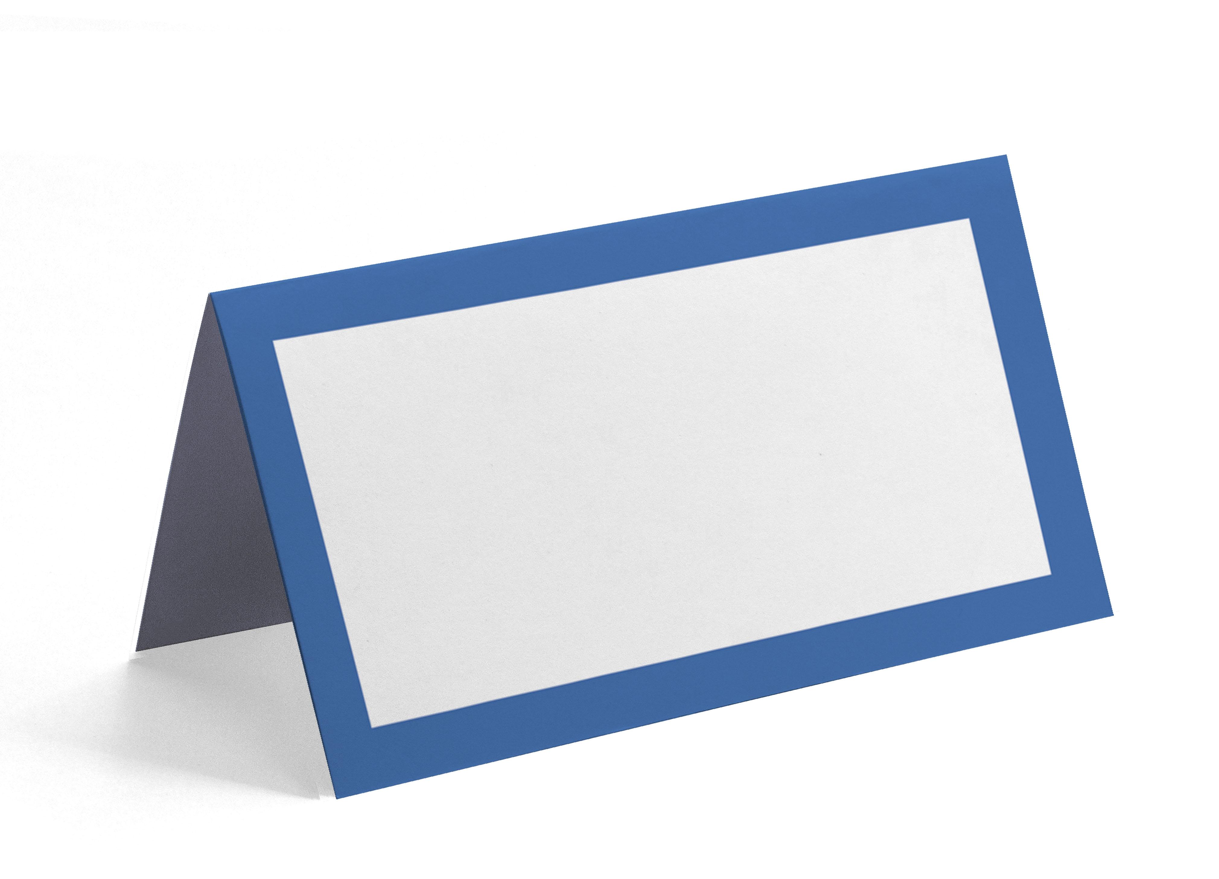 

Inkdotpot Упаковка з 24 суцільних наметових столів Картки для сервірування столу на весілля День подяки – різдвяні свята Весільні іменні листівки 4 x 3.5 Inches синій