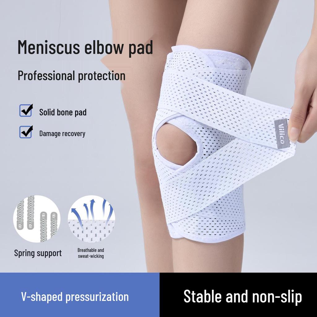 Zesde Generatie Lichtgewicht Meniscus Kniesleeve – Ademende Beschermende Band voor Fietsen & Hardlopen