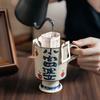 Domestic Handmade Little Rich Woman Hand-Painted Goblet Chinese Coarse Pottery Export Birthday Gift Girl