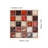 25Pc Peel and Stick Wall Sticker 3.94"x3.94" Waterproof Small Size Mosaic Self-Adhesive Stickers Decorative for Kitchen Bathroom