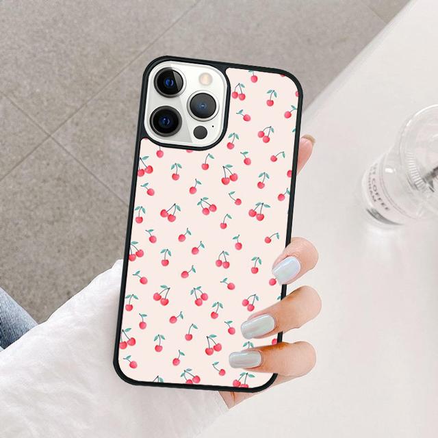 Food fruit red Cherry Phone Case Cover For iPhone 17 Air 15 16 14 13 12 Pro Max 11 Pro Max Plus Coque Shell