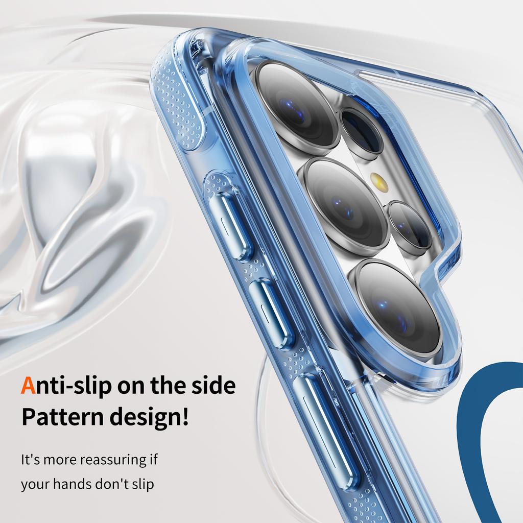 Upgrade Anti-drop Clear Magnetic Case For Samsung Galaxy S26Ultra S26 S2 S24 Plus For Wireless Charging Hard PC Cover