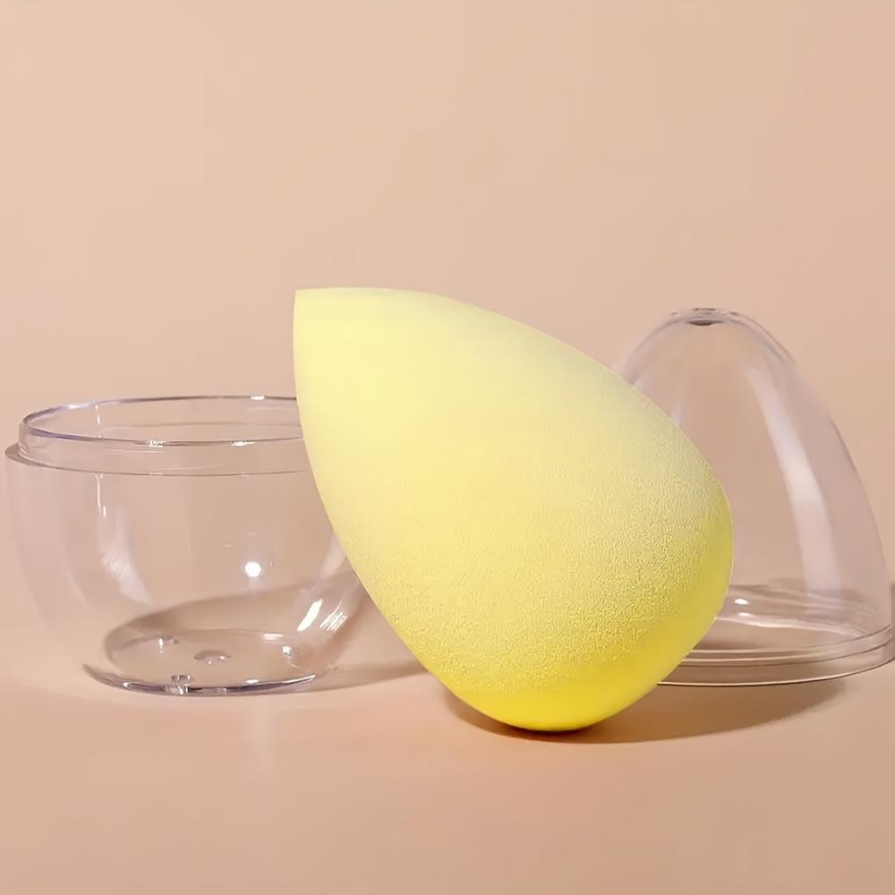 

1 шт. Спонж для макияжа с коробкой для хранения, Двойного использования для влажного и сухого нанесения, Бьюти-блендер для жидкой, пудровой и кремовой основы, Для нормального типа кожи