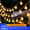 LED Star Bubble Ball String Lights for Christmas and Festive Decorations