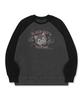CPGN STUDIO Black Cat Raglan Pigment Sweatshirt Smoke Black