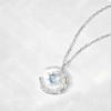 2026 Korean Fashion Fairy Feather Zircon Pendant Necklace Girls Elegant Necklace Women Clavicle Chain Jewelry Gift