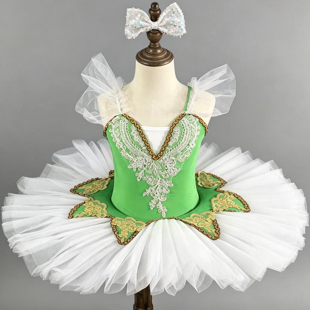 Children's Little Swan Ballet Tulle Skirt - Princess Dance Costume for Girls