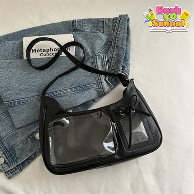 Dámská taška přes rameno Korejská taška Školní crossbody taška Dámská kabelka Peněženka