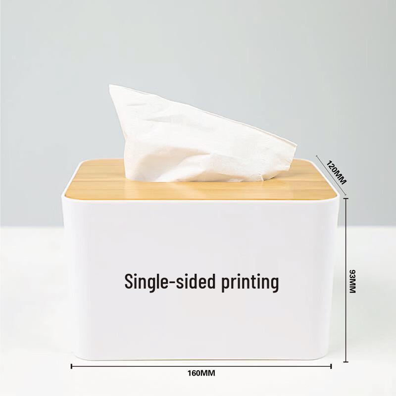 LIEI Customizable Wooden Lid Tissue Box