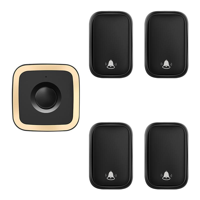 Battery-Free Waterproof Wireless Doorbell - Long Range Smart Remote for Home & Elderly Use Basic