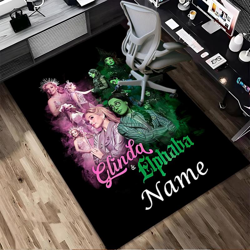 Personalized Name Light Shadow Living Room Non-Slip Area Rug Soft Carpet for Bedroom Playroom Sofa Office Home Decor Doormat