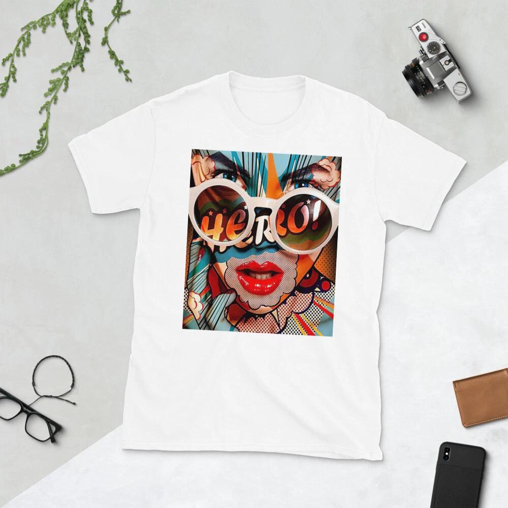 HERO COLORFUL ABSTRACT DESIGN CHIC AWESOME GRAPHIC Short-Sleeve Unisex T-Shirt S