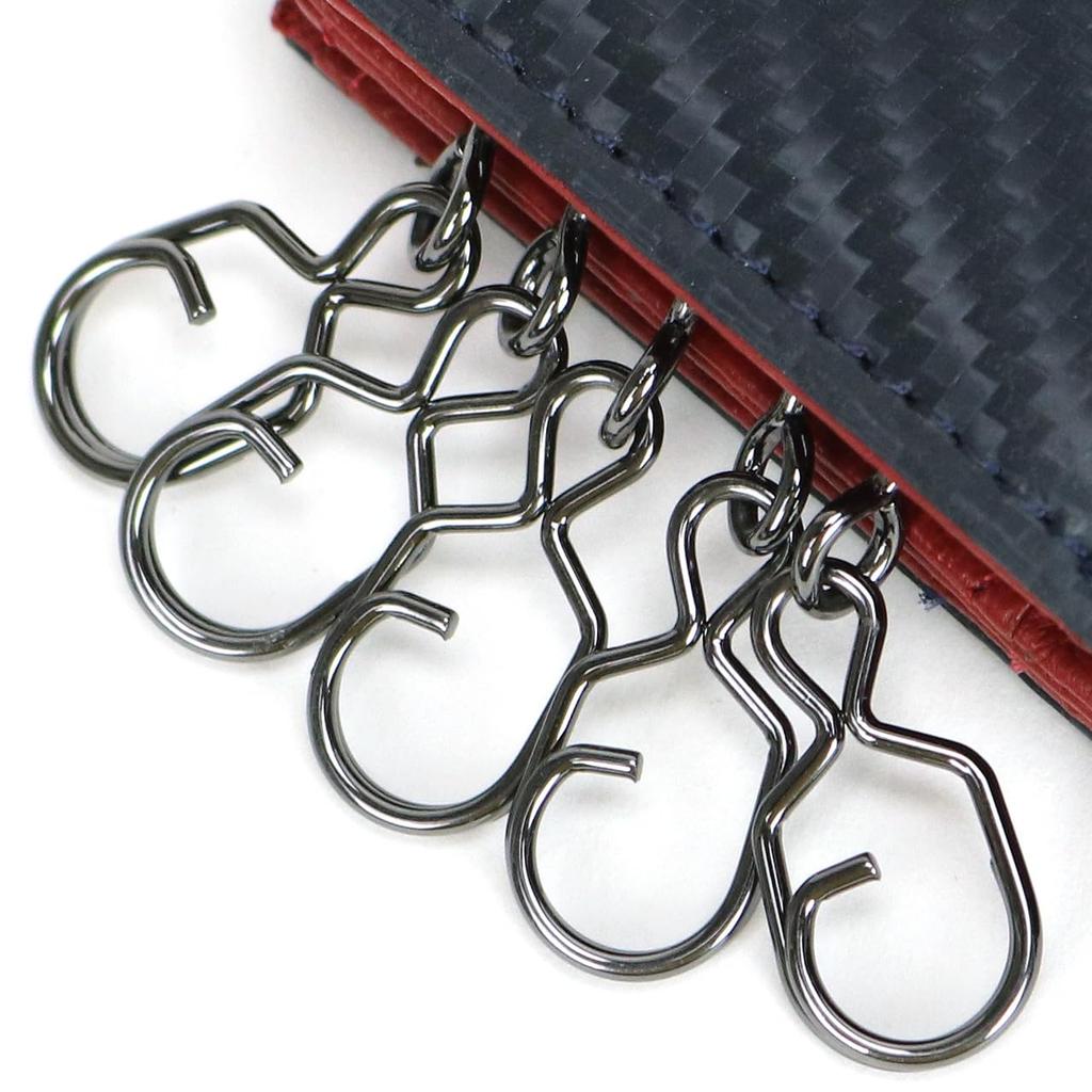 Key case 5 rows with coin purse Lucente 2 Navy [POLICE] PA-70805