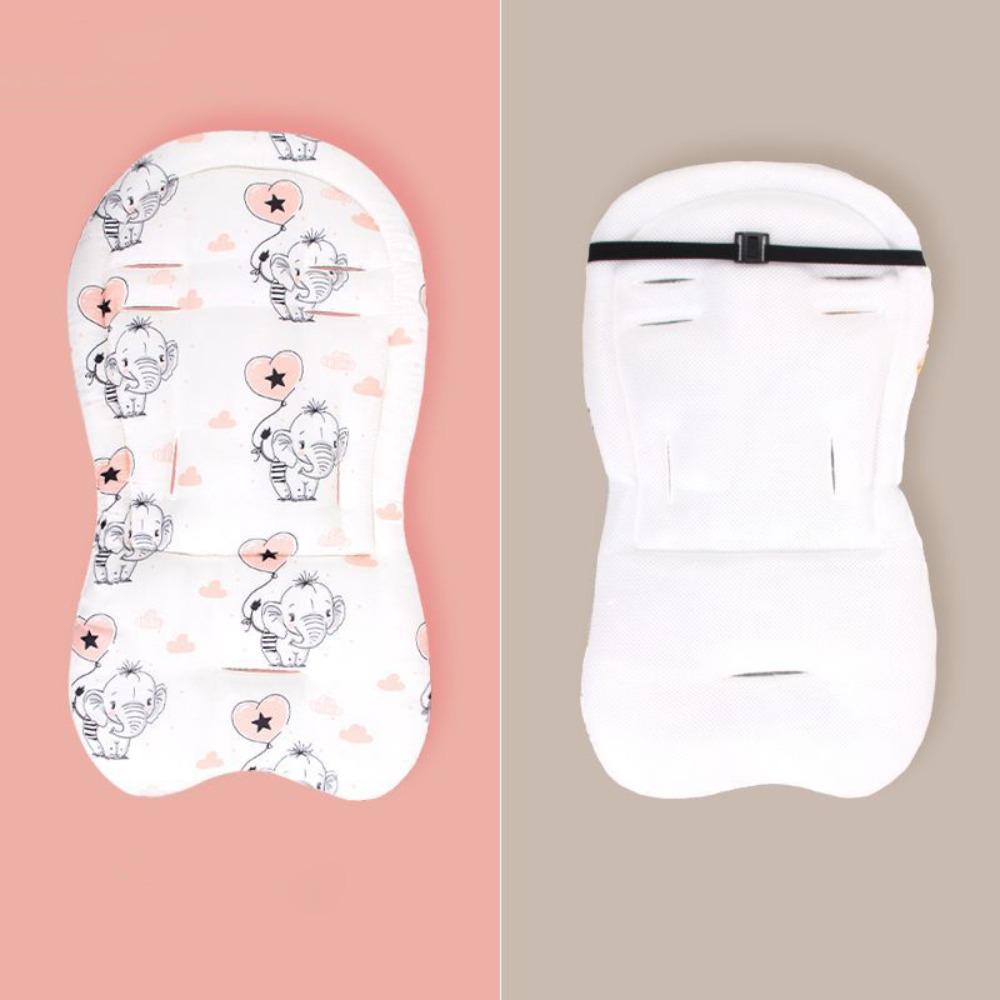 Comfortable Baby Pram Seat Mat Cartoon Printed Dining Chair Cotton Pad Baby Stroller Cushion  Kids