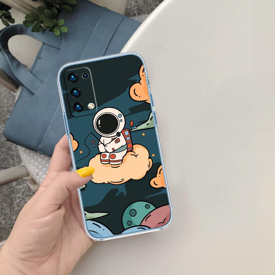 FM6 Astronaut Space Moon Phone Case for LG K22 K30 K40 K40S K41 K42 K50 K50S K51 K51S K52 K61 K62 K71 K92 Q60 Q61 V40 V50 V60