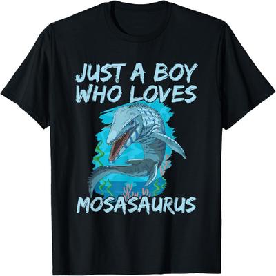 Nur ein Junge, der Mosasaurus liebt Design für ein Mosasaurus Junge T-Shirt