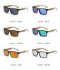 Xiaomi Men Women Square Polarized Sunglasses UV400 Bamboo Wood Temple Fashion Shades For Driving Fishing Beach Outdoor