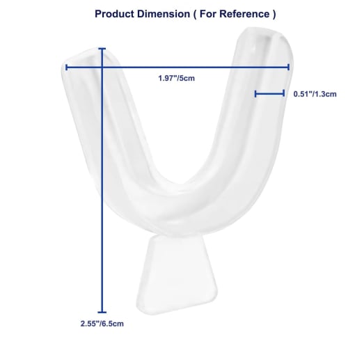 Custom Tray Whitening Kit with 4 Bruxism Mouthguards, Plastic Guards, and Storage Box