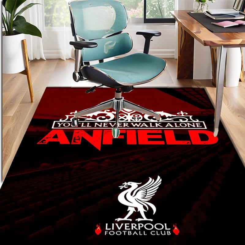 Liverpool F.C Pattern Rug, Indoor/Outdoor Mat, for Picnic, Gameroom, Bedroom, Office, Living Room, Home Decor Carpet, Birthday Gift