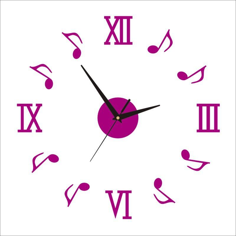 

Акриловые цифровые настенные часы 3d продукт сделай сам гостиная креативные часы Red