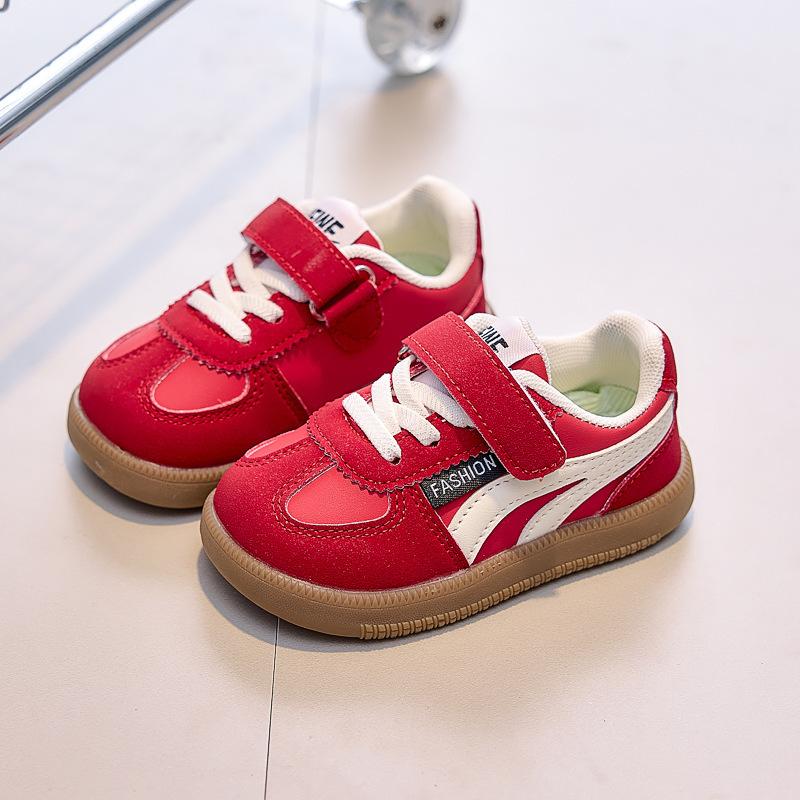 Children's sports shoes 2025 new spring and autumn soft-soled non-slip board shoes boys and girls casual shoes baby German training shoes