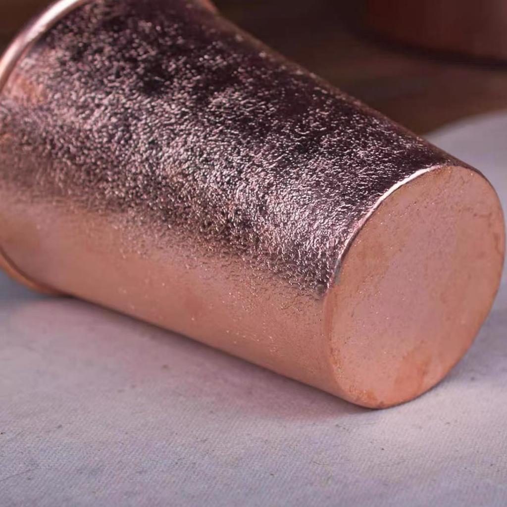 Vintage Red Copper Coffee Cup,Engraving Hammer Texture Drinking Milk Tea Beer Beverage Mug,Straight-Sided Tea Cup Tableware