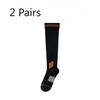 2 Pairs of Women's Professional Fitness Yoga Exercise Pressure Long Leg Socks
