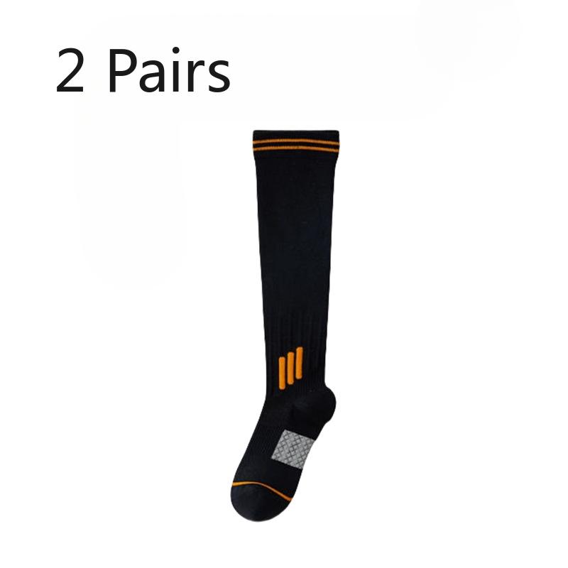 2 Pairs of Women's Professional Fitness Yoga Exercise Pressure Long Leg Socks