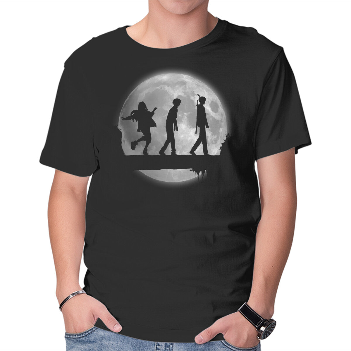 Unisex Crew Neck T-Shirt Devil Matata Graphic Short Sleeve Casual Tee XS