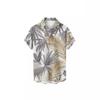 Men'S Hawaiian Vacation Casual Short Sleeve Shirt 3D Printed Fashion Loose Lapel