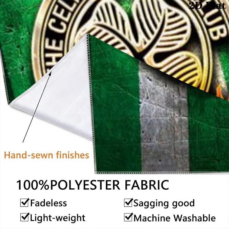 Celtic Football Club Wall Tapestry Aesthetic Wall Hanging Printed Fabric Blanket Decorative Tapestries for Bedroom Living Room Home Decor
