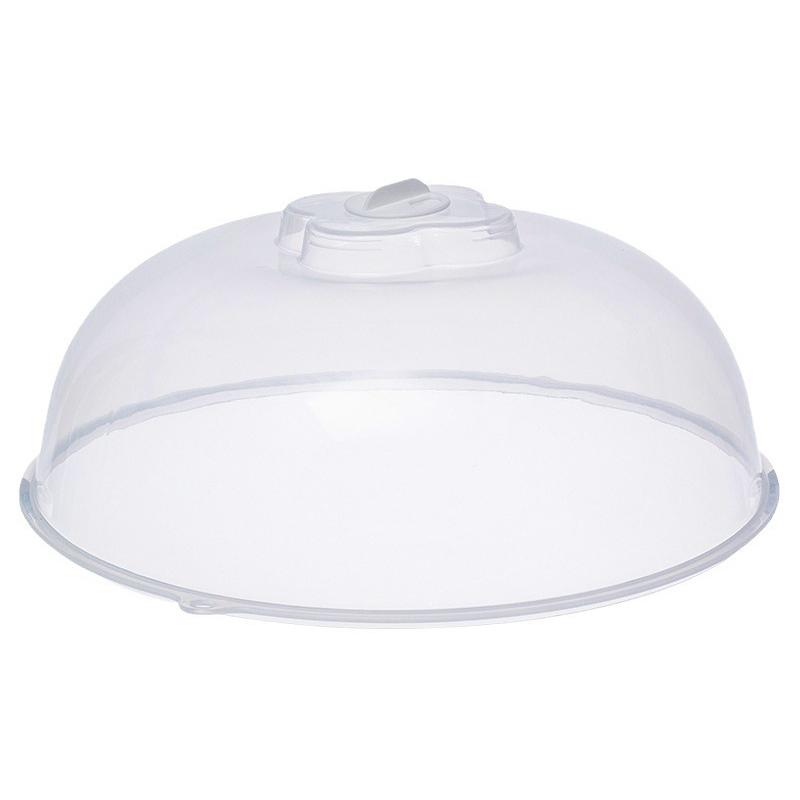 1PC Microwave Heating Insulation Tray Thickened Transparent Splash Proof Cover Plastic Insulation Vegetable Cover